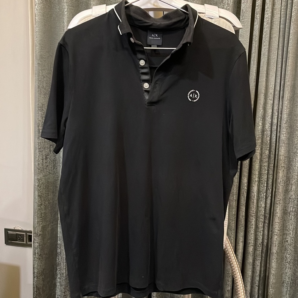 ARMANI EXCHANGE
Black Slim Fit Polo T-Shirt - Picture 6 of 11